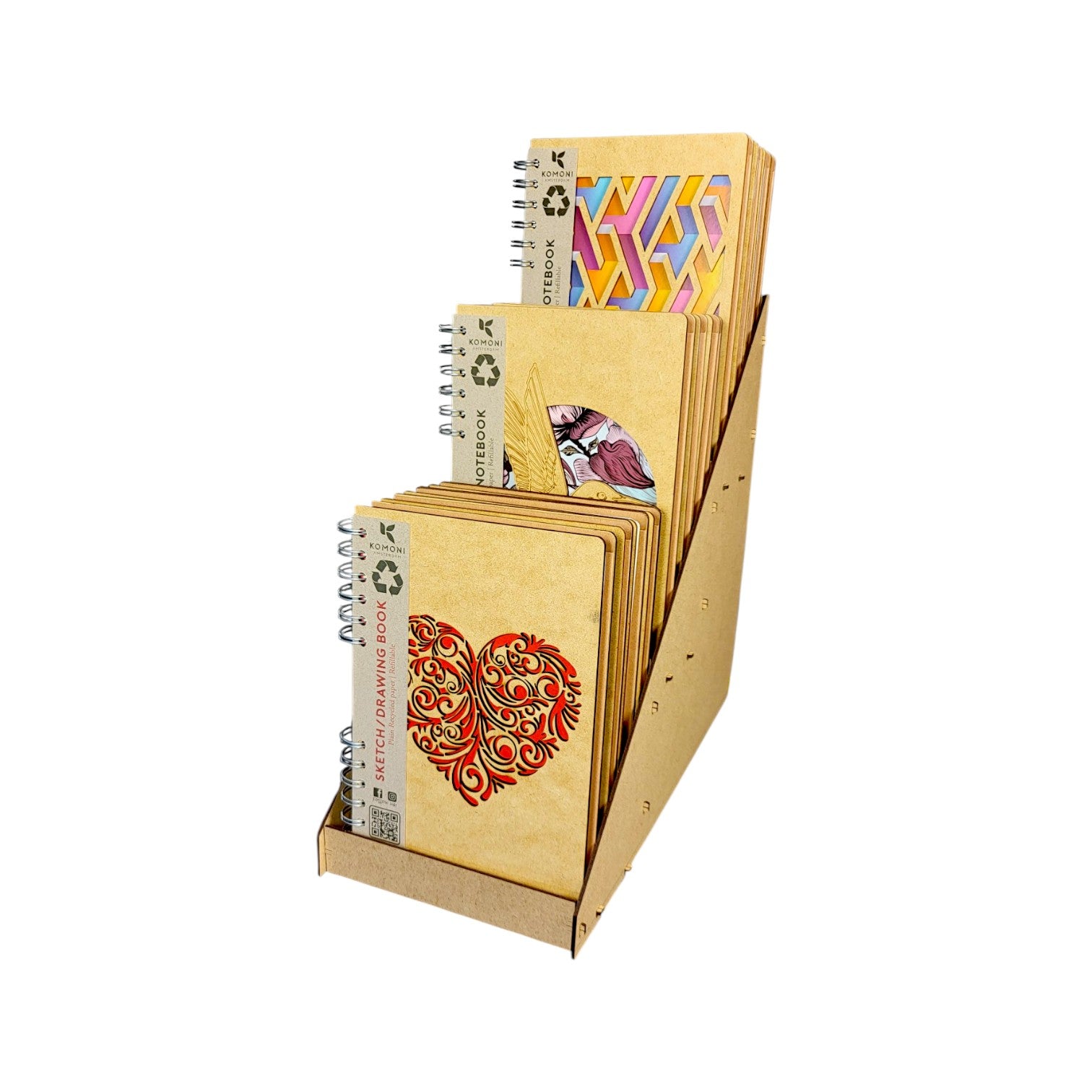 Art Notitieboekjes Display A5 - set van 12 stuks