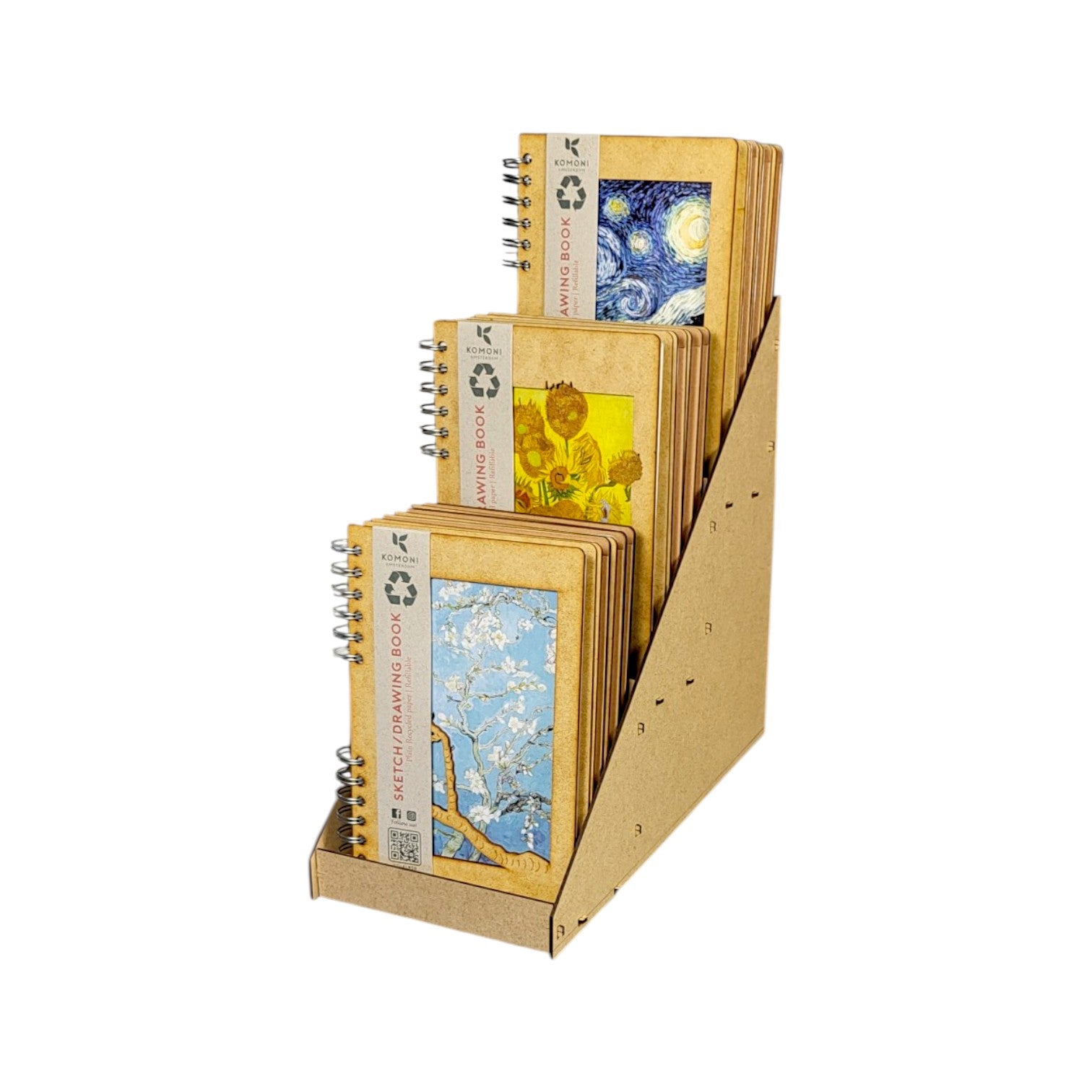 Van Gogh Notitieboekjes Display A5 - set van 12 stuks