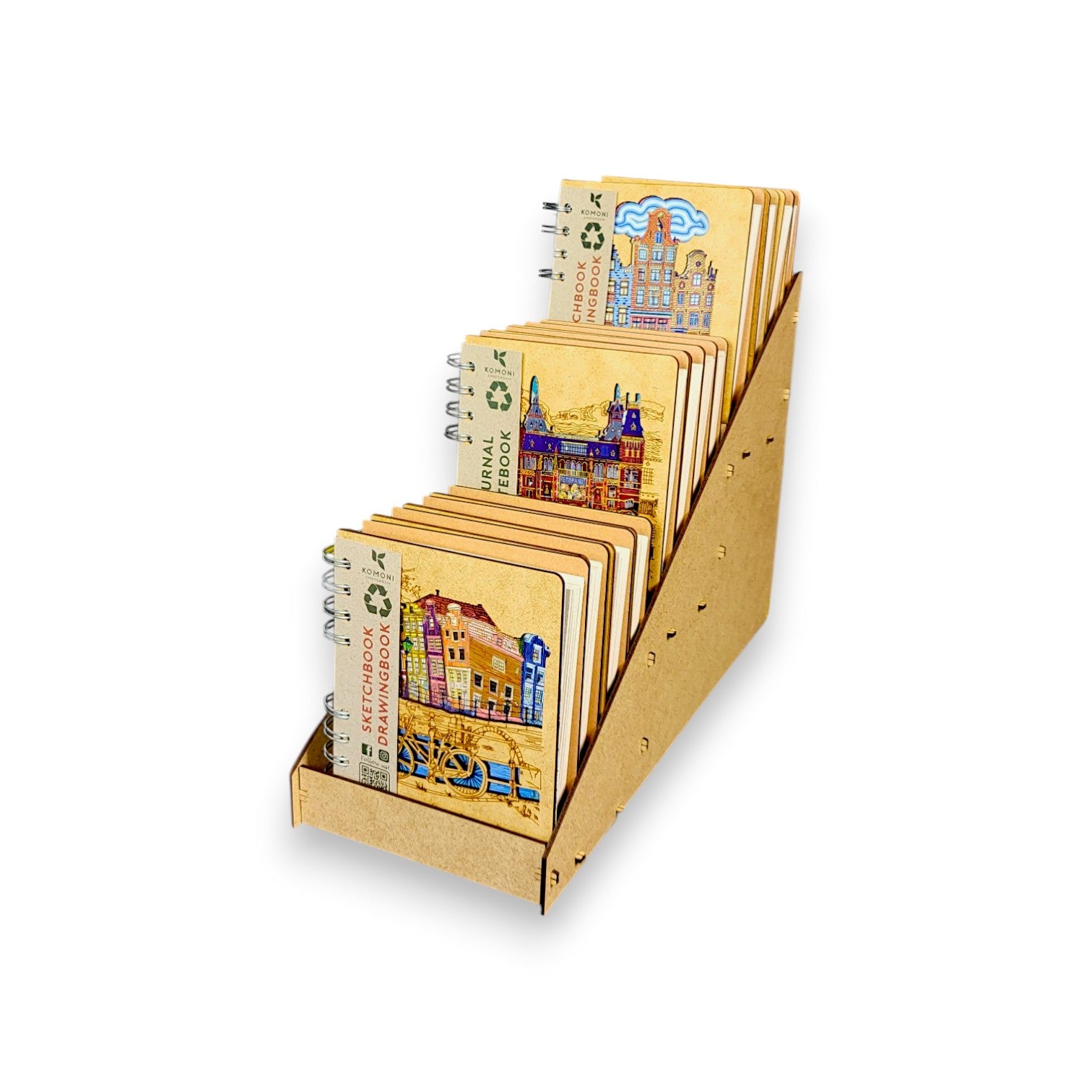 Amsterdam Notitieboekjes Display A6 - set van 12 stuks