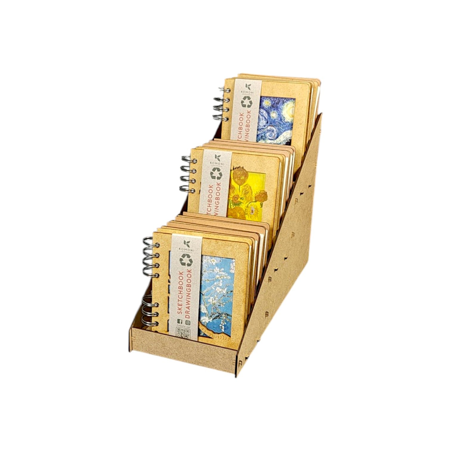 Van Gogh Notitieboekjes Display A6 - set van 12 stuks