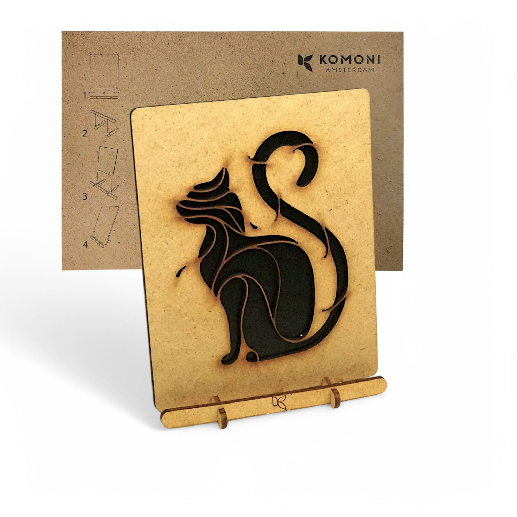 Zwarte Kat Pop-up Kaart