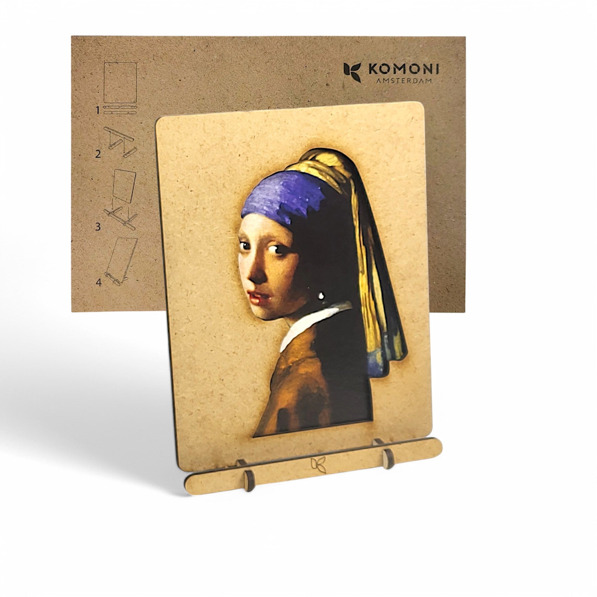 Meisje met de Parel Vermeer Pop-up Kaart
