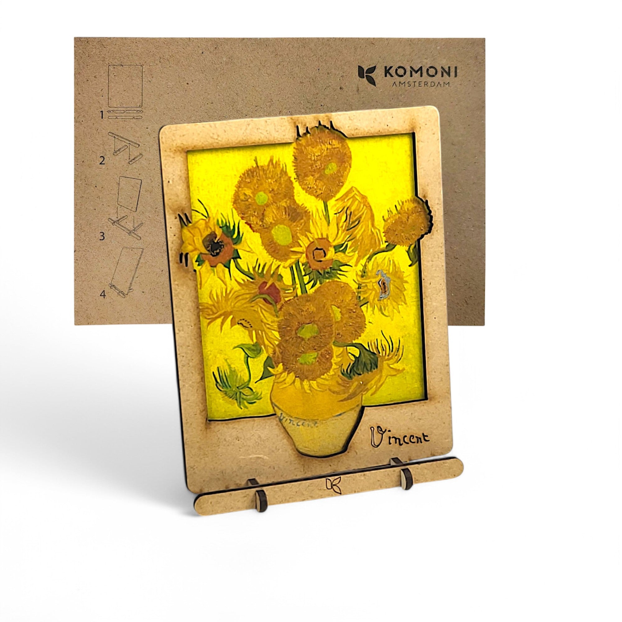 Zonnebloemen Van Gogh Pop-up Kaart