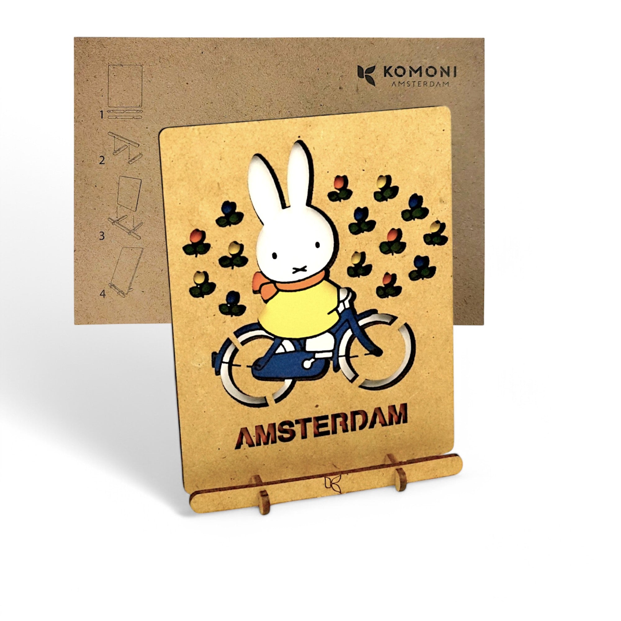 Nijntje op de Fiets Amsterdam Pop-up Kaart